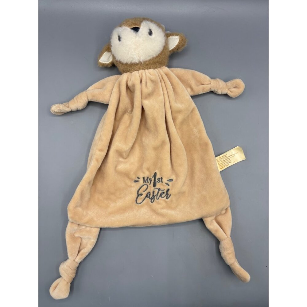 Plush "My 1st Easter" Lovey Blanket Deer Design Security Blanket‎